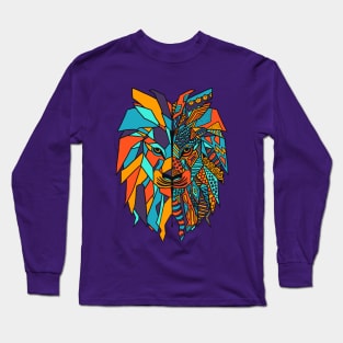 Abstract Lion Long Sleeve T-Shirt